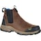 Georgia Boot Blue Collar, Men's Chelsea Waterproof Work Romeo Boot, 9 M, Leather, 5 in Height, Dark Brown GB00106 - alternate 1